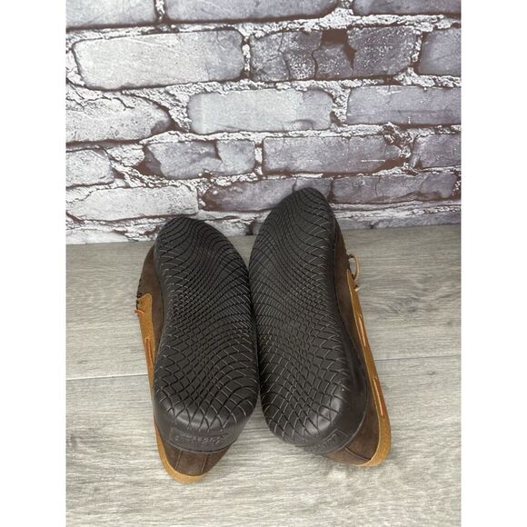 Cabela's Brown Suede Leather Slippers Moccasins Slip On Mens Size 10M US/43EU - Picture 14 of 16